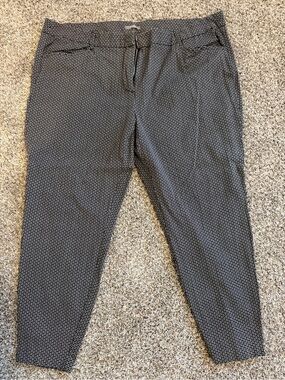 Maurices Diamond Patterned Skinny Ankle Pants 24